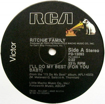 THE RITCHIE FAMILY - You've Got Me Dancin'