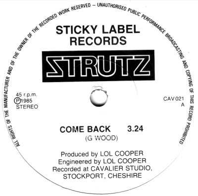 STRUTZ - Come Back / Mixed Emotions