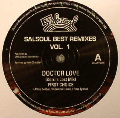 FIRST CHOICE / DOUBLE EXPOSURE - Salsoul Best Remixes Vol. 1 Doctor Love / Everyman