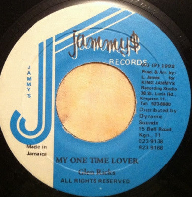 GLEN RICKS - My One Time Lover / Version