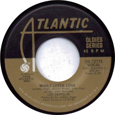 LED ZEPPELIN - Whole Lotta Love / Living Loving Maid (She's Just A Woman)