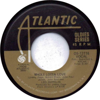 LED ZEPPELIN - Whole Lotta Love / Living Loving Maid (She's Just A Woman)