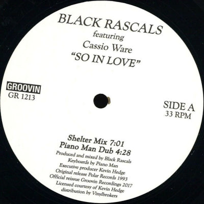BLACK RASCALS FEATURING CASSIO WARE - So In Love