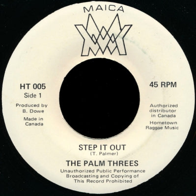 THE PALM THREES - Step It Out / Instrumental Version