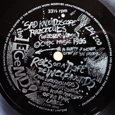 RAZORCUTS / THE WOLFHOUNDS - Sad Kaleidoscope / Rats On A Raft
