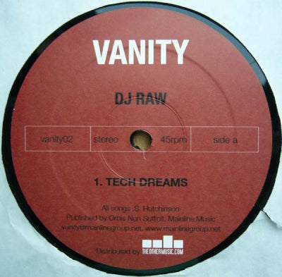 DJ RAW, TOMMY VICARI JNR - Tech Dreams / Look In Your Eyes