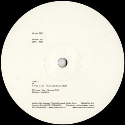 POLAR INERTIA / SVRECA & NEEL / NOBU - SEMANTICA 2006 - 2016 10.IX