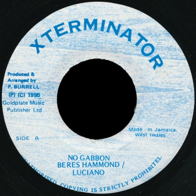 LUCIANO / BERES HAMMOND - No Gabbon