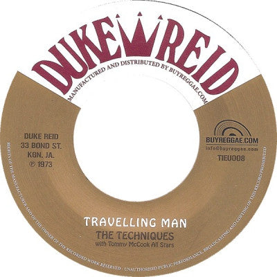 THE TECHNIQUES WITH TOMMY MCCOOK ALL STARS / ERROL BROWN WITH THE TOMMY MCCOOK ALL STARS - Travelling Man / Dreads Leaving Babylon