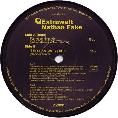 EXTRAWELT / NATHAN FAKE - Soopertrack / The Sky Was Pink