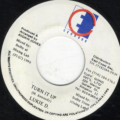 LUKIE D / COMPUTER PAUL - Turn It Up / Chase Vampire Sanchos