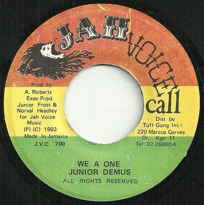 JUNIOR DEMUS - We Are One / Version.