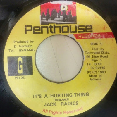 JACK RADICS / MAFIA & FLUXY - It's A Hurting Thing / Remix