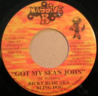 RICKY RUDE A.K.A. BLING DAWG - Got My Sean John / The Rock (Version)