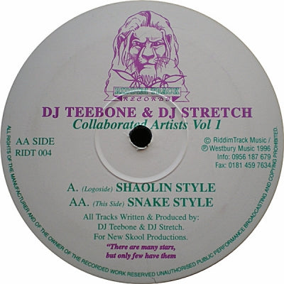 DJ TEEBONE & DJ STRETCH - Collaborated Artists Vol 1
