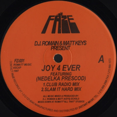 D.J. ROMAIN & MATT KEYS - Joy 4 Ever
