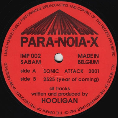 PARA-NOIA-X - Sonic Attack 2001