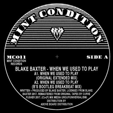 BLAKE BAXTER - When We Used To Play