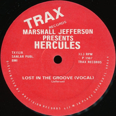 MARSHALL JEFFERSON PRESENTS HERCULES - Lost In The Groove