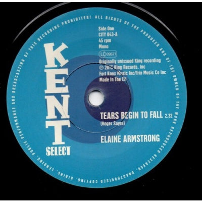 ELAINE ARMSTRONG / BETTY MOORER - Tears Begin To Fall / Speed Up