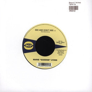 ROOSEVELT MATTHEWS / MARIE QUEENIE LYONS - Tighten Up / See And Don't See