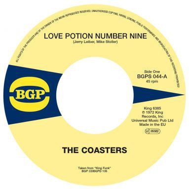 THE COASTERS - Love Potion Number Nine / Cool Jerk