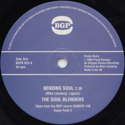 THE SOUL BLENDERS - Bending Soul / Funky Night Club