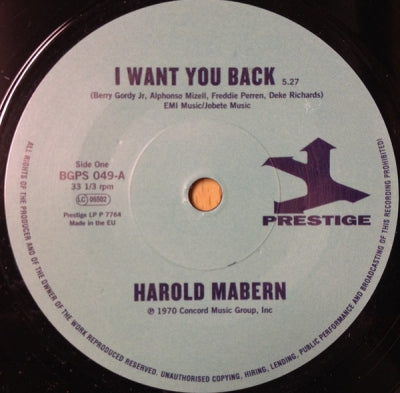 HAROLD MABERN / FUNK INC. - I Want You Back / Sister Janie