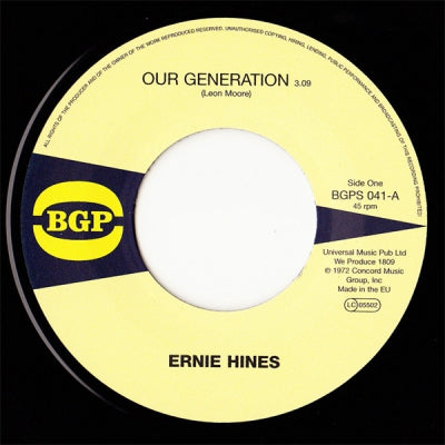 ERNIE HINES / THE BLACKBYRDS - Our Generation / Rock Creek Park