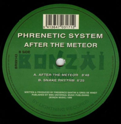 PHRENETIC SYSTEM - After The Meteor / Snake Rhythm
