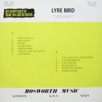 ANTHONY MAWER - Lyre Bird