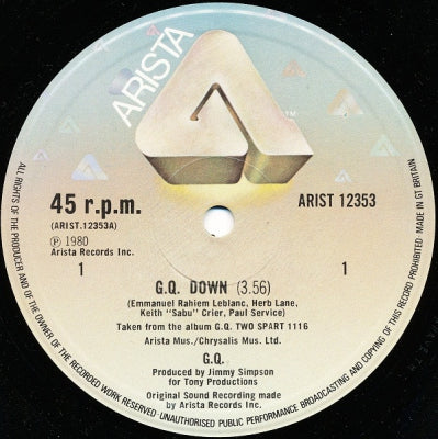 G.Q. - G.Q. Down / It's Like That / Lies