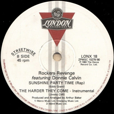 ROCKERS REVENGE - Sunshine Party Time (Rap)