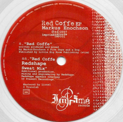 MARKUS ENOCHSON - Red Coffe EP