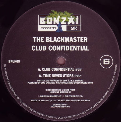 THE BLACKMASTER - Club Confidential