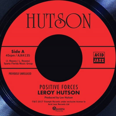 LEROY HUTSON - Positive Forces / All Because Of You' (Instrumental)
