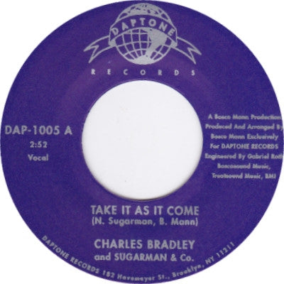 CHARLES BRADLEY AND SUGARMAN & CO. - Take It As It Come