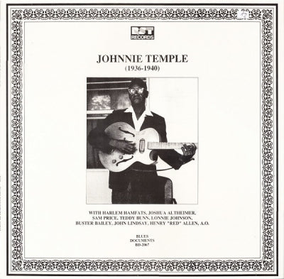 JOHNNIE TEMPLE ACCOMPANIED BY THE HARLEM HAMFATS - Johnnie Temple ‎– (1936 - 1940).