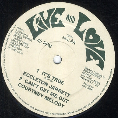 SANCHEZ / ECCLETON JARRETT - Tell Him I'm Not Home / It's True