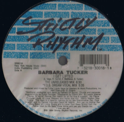 BARBARA TUCKER - I Get Lifted