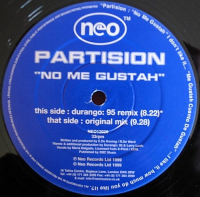 PARTISION - No Me Gustah