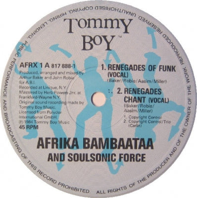 AFRIKA BAMBAATAA AND THE SOULSONIC FORCE - Renegades Of Funk