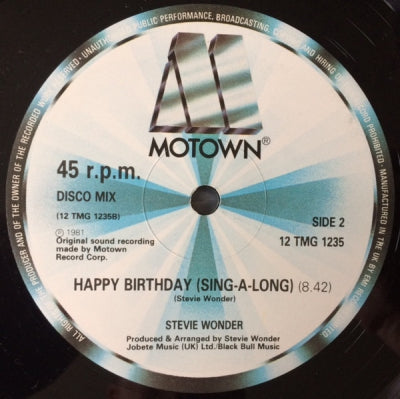 STEVIE WONDER - Happy Birthday