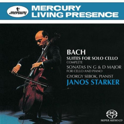 JANOS STARKER & GYORGY SEBOK - Bach Suites For Solo Cello Complete - Sonatas In G & D Major For Cello And Piano