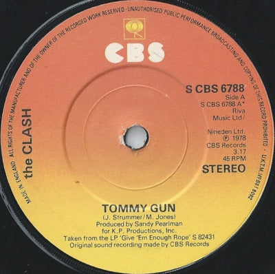 THE CLASH - Tommy Gun