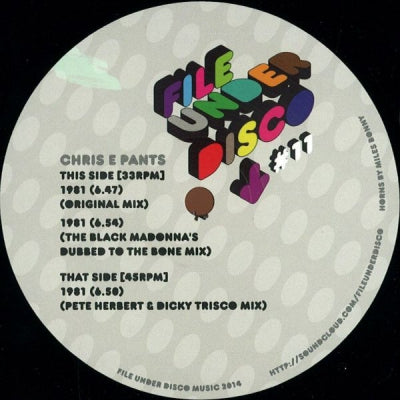CHRIS E PANTS - 1981