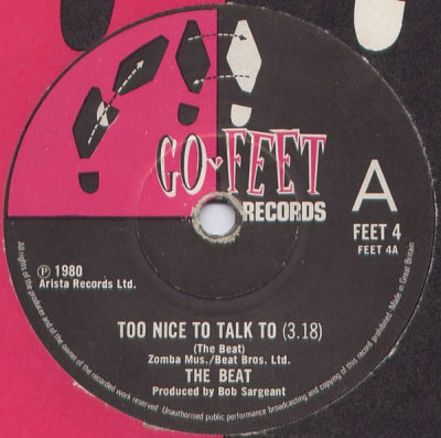 THE BEAT - Too Nice To Talk To / Psychedelic Rockers