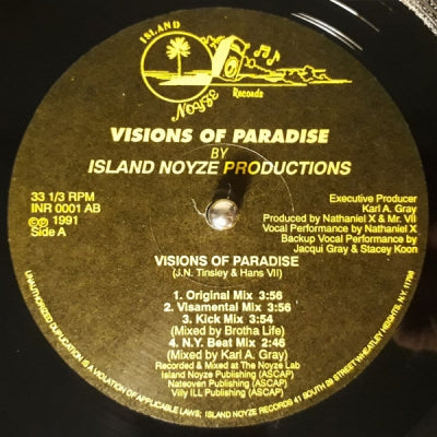 ISLAND NOYZE PRODUCTIONS - Visions Of Paradise