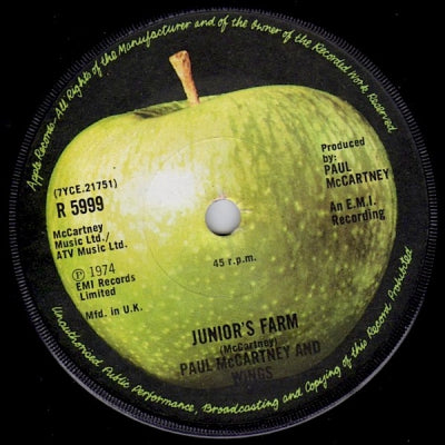 PAUL MCCARTNEY & WINGS - Junior's Farm / Sally G