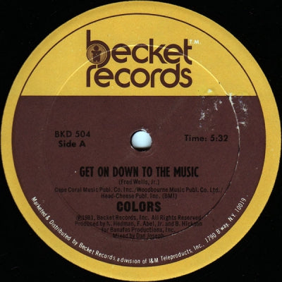 COLORS - Get On Down To The Music